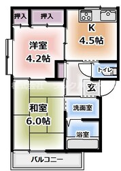 ワールドライフ中田Ⅰの物件間取画像